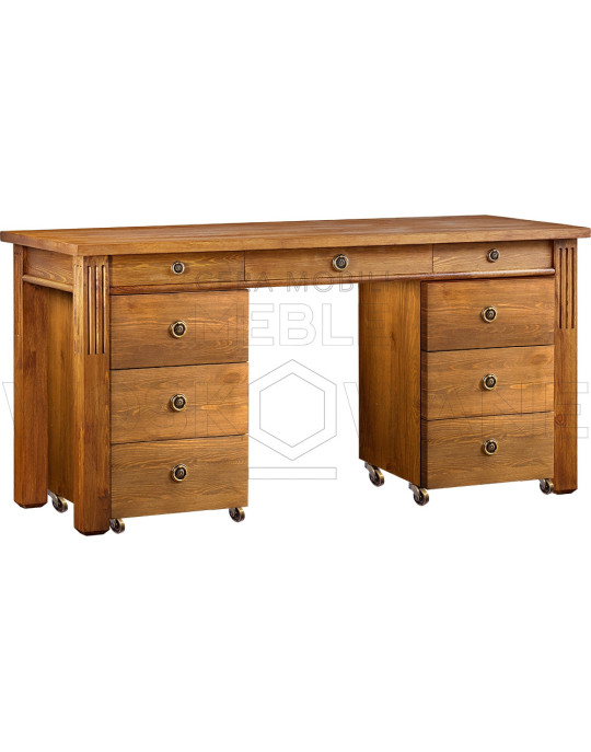 biurka z drewna rustykalne