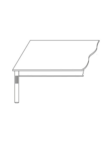 Prosty stół z drewna D-MES-6-180/90
