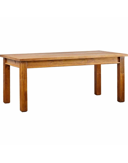 Prosty stół z drewna D-MES-6-160/90