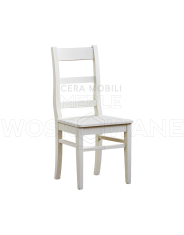 Białe krzesło drewniane DC-SIL-26