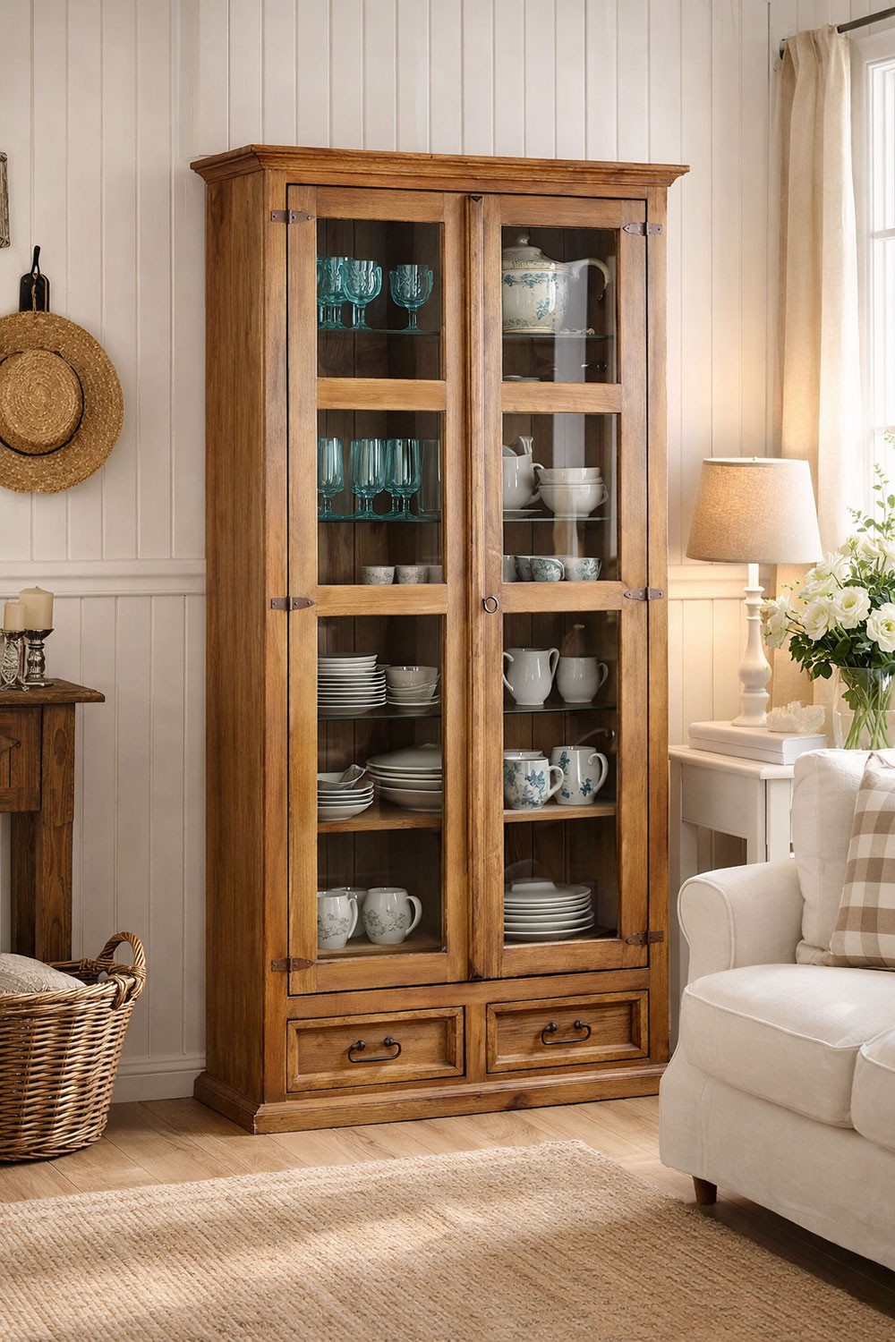 Witryny drewniane do domu